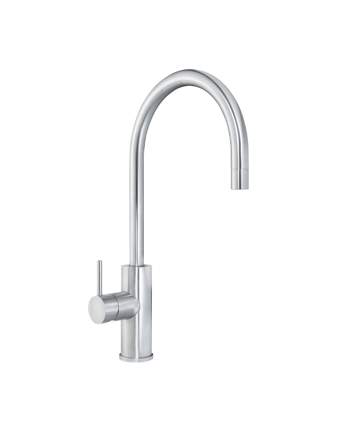 Arc Mixer Tap Mains Brushed Chrome