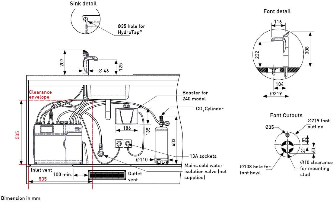 Zip HydroTap G4 CLASSIC BCS, with booster Zip Water