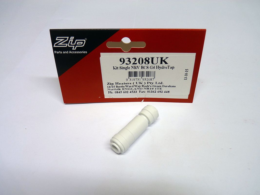 Chilled Water Single Check Valve 1/4" to 1/4" Push Fit for G3 & G4 HydroTap